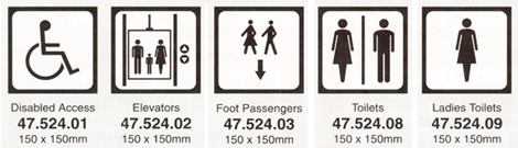 Passenger vessel and terminal building signs (ICAO 9363) Marko Ltd 1