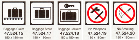 Passenger vessel and terminal building signs (ICAO 9363) Marko Ltd 3