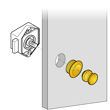 Push button lock - 2