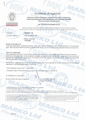 Сертифікат постачальника послуг BV, LB, LA